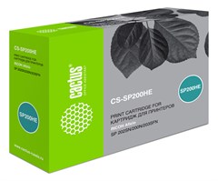 Картридж лазерный Cactus CS-SP200HE 407262 черный (2600стр.) для Ricoh SP 202SN/200N/203SFN CS-SP200HE