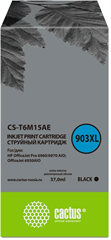 Картридж струйный Cactus CS-T6M15AE №903XL черный (37мл) для HP OJP 6950/6960/6970 с чипом CS-T6M15AE