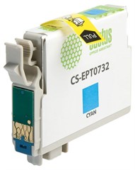 Картридж струйный Cactus CS-EPT0732 T0732 голубой (11.4мл) для Epson Stylus С79/C110/СХ3900/CX4900/C CS-EPT0732