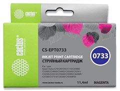 Картридж струйный Cactus CS-EPT0733 T0733 пурпурный (11.4мл) для Epson Stylus С79/C110/СХ3900/CX4900 CS-EPT0733