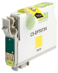 Картридж струйный Cactus CS-EPT0734 T0734 желтый (11.4мл) для Epson Stylus С79/C110/СХ3900/CX4900/CX CS-EPT0734