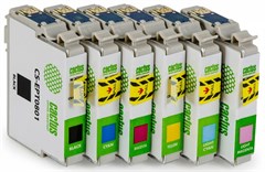 Картридж струйный Cactus CS-EPT0807 черный/желтый/голубой/пурпурный/светло-голубой/светло-пурпурный  CS-EPT0807