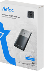 Накопитель SSD Netac USB-C 1TB NT01Z9-001T-32BK Z9 черный NT01Z9-001T-32BK