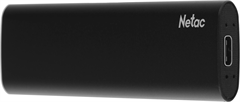 Накопитель SSD Netac USB-C 1TB NT01ZSLIM-001T-32BK Z Slim черный NT01ZSLIM-001T-32BK