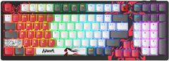 Клавиатура A4Tech WS98 Naraka механическая серый/красный USB беспроводная BT/Radio for gamer LED (WS WS98