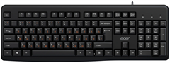 Клавиатура Acer OKW500 черный USB Multimedia (ZL.KBDEE.01T) кабель 1.8м ZL.KBDEE.01T