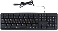 Клавиатура Оклик 130M черный USB (337077) кабель 1.6м 337077