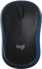 Мышь Logitech M185 черный/синий оптическая 1000dpi беспров. USB для ноутбука 2but (910-002632) 910-002632