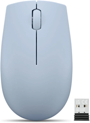 Мышь Lenovo 300 Wireless Compact светло-голубой оптическая 1000dpi беспров. USB 2but (GY51L15679) GY51L15679