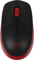 Мышь Logitech M190 черный/красный оптическая 1000dpi беспров. USB 2but (910-005926) 910-005926
