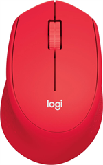 Мышь Logitech M280 красный оптическая 1000dpi беспров. USB 2but (910-004308) 910-004308