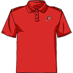 Рубашка-поло Юнармия. Короткий рукав. Красный 47032