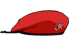 Берет шерстяной бесшовный форменный 