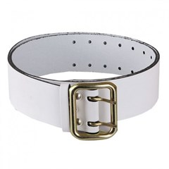 Ремень офицерский искусственная кожа белый ROSGV0005