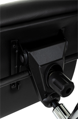 Кресло руководителя Бюрократ _Aura черный кожа крестов. алюминий _AURA/BLACK