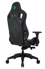 Кресло игровое Knight Titgame черный экокожа с подголов. крестов. пластик KNIGHT TITGAME