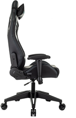 Кресло игровое Knight Outrid Smile черный экокожа с подголов. крестов. пластик KNIGHT OUTRID SMILE