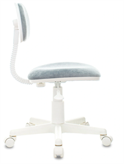 Кресло детское Бюрократ CH-W201NX серо-голубой Light-28 крестов. пластик белый пластик белый CH-W201NX/LT-28