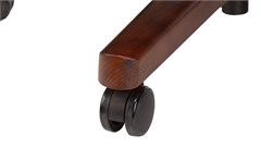 Кресло руководителя Бюрократ _DUKE белый кожа крестов. металл/дерево _DUKE/WHITE