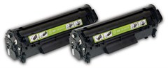 Картридж лазерный Cactus CS-Q2612AD черный двойная упак. (2000стр.) для HP 1010/1012/1015/1018/1020/ CS-Q2612AD