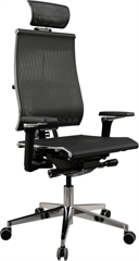 Кресло руководителя эргономичное Метта Yoga 4DF B2-5D - YM93 черный сиденье черный сетка с подголов. ZAB.F.15.139