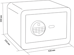 Сейф мебельный Cactus CS-SF-F30 взломостойкий 300x420x350мм электронный/ключевой/биометрический CS-SF-F30