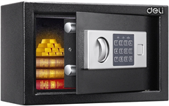 Сейф мебельный Deli Nello ET520 встраиваемый 200x310x200мм электронный/ключевой ET520