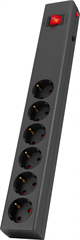 Сетевой фильтр Buro 600SE-3-B 3м (6 розеток) черный (коробка) 600SE-3-B