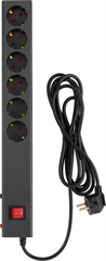 Сетевой фильтр Buro 600SE-16-3-B 3м (6 розеток) черный (коробка) 600SE-16-3-B