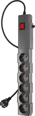 Сетевой фильтр Buro 600SPro-16-3-G 3м (6 розеток) графитовый (коробка) 600SPRO-16-3-G