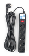 Сетевой удлинитель Powercube SPG5-7M 7м (5 розеток) черный (коробка) SPG5-7M