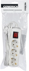 Сетевой удлинитель IEK У03В 7м (3 розетки) белый (пакет ПЭ) WYP10-10-03-07-ZK-G