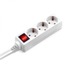 Сетевой удлинитель Buro BU-PS3.1/W 1.5м (3 розетки) белый (пакет ПЭ) BU-PS3.1/W