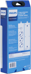 Сетевой фильтр Philips CHP2135BA/51 2м (3 розетки) черный (коробка) CHP2135BA/51