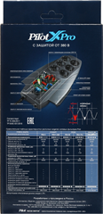 Сетевой фильтр Pilot X-Pro 3м (6 розеток) серый (коробка) 053