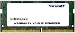 Память DDR4 16Gb 2666MHz Patriot PSD416G26662S Signature RTL PC4-21300 CL19 SO-DIMM 260-pin 1.2В dua PSD416G26662S