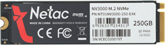 Накопитель SSD Netac PCIe 3.0 x4 250GB NT01NV3000-250-E4X NV3000 M.2 2280 NT01NV3000-250-E4X