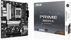 Материнская плата Asus PRIME B850M-K Socket AM5 AMD B850 2xDDR5 mATX AC`97 8ch(7.1) 2.5Gg RAID+HDMI+ PRIME B850M-K