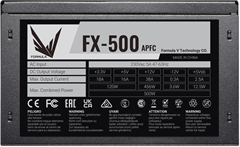 Блок питания Formula ATX 500W FX-500 (20+4pin) APFC 120mm fan 4xSATA RTL FX-500