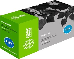 Картридж лазерный Cactus CS-Q5949X Q5949X черный (6000стр.) для HP LJ 1320/3390/3392 807344