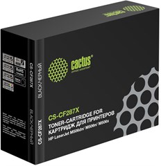 Картридж лазерный Cactus CS-CF287X CF287X черный (18000стр.) для HP LJ M506dn/ M506n/ M506x CS-CF287X