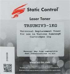 Тонер Static Control TRSUNIV3-1KG черный флакон 1000гр. для принтера Samsung ML2160/SCX3400/M2020/M2 TRSUNIV3-1KG