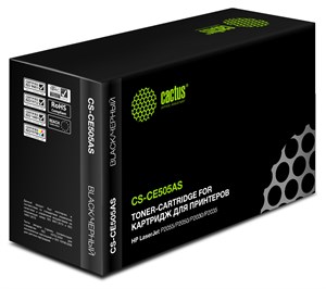 Картридж лазерный Cactus CS-CE505AS CE505A черный (2300стр.) для HP LJ P2055/P2035 934734