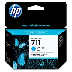 Картридж струйный HP 711 CZ134A голубой тройная упак. (29мл) для HP DJ T120/T520 CZ134A