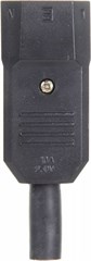 Вилка Lanmaster LAN-IEC-320-C14 IEC 60320 C14 10A 250V black LAN-IEC-320-C14