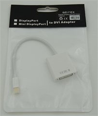 Переходник miniDisplayPort (m) DVI (f) белый 13551