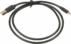 Кабель 2A Square Connector USB (m)-micro USB (m) 0.75м черный 13850