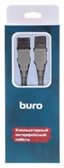 Кабель Buro USB A(m) USB A(m) 1.8м (BHP RET USB_AM18) серый (блистер) BHP RET USB_AM18