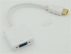 Переходник HDMI (m) VGA (f) 0.1м белый 13898