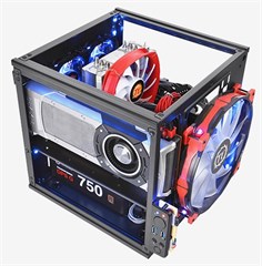 Корпус Thermaltake Core V1 черный без БП miniITX 2x80mm 1x120mm 1x140mm 2xUSB3.0 audio bott PSU CA-1B8-00S